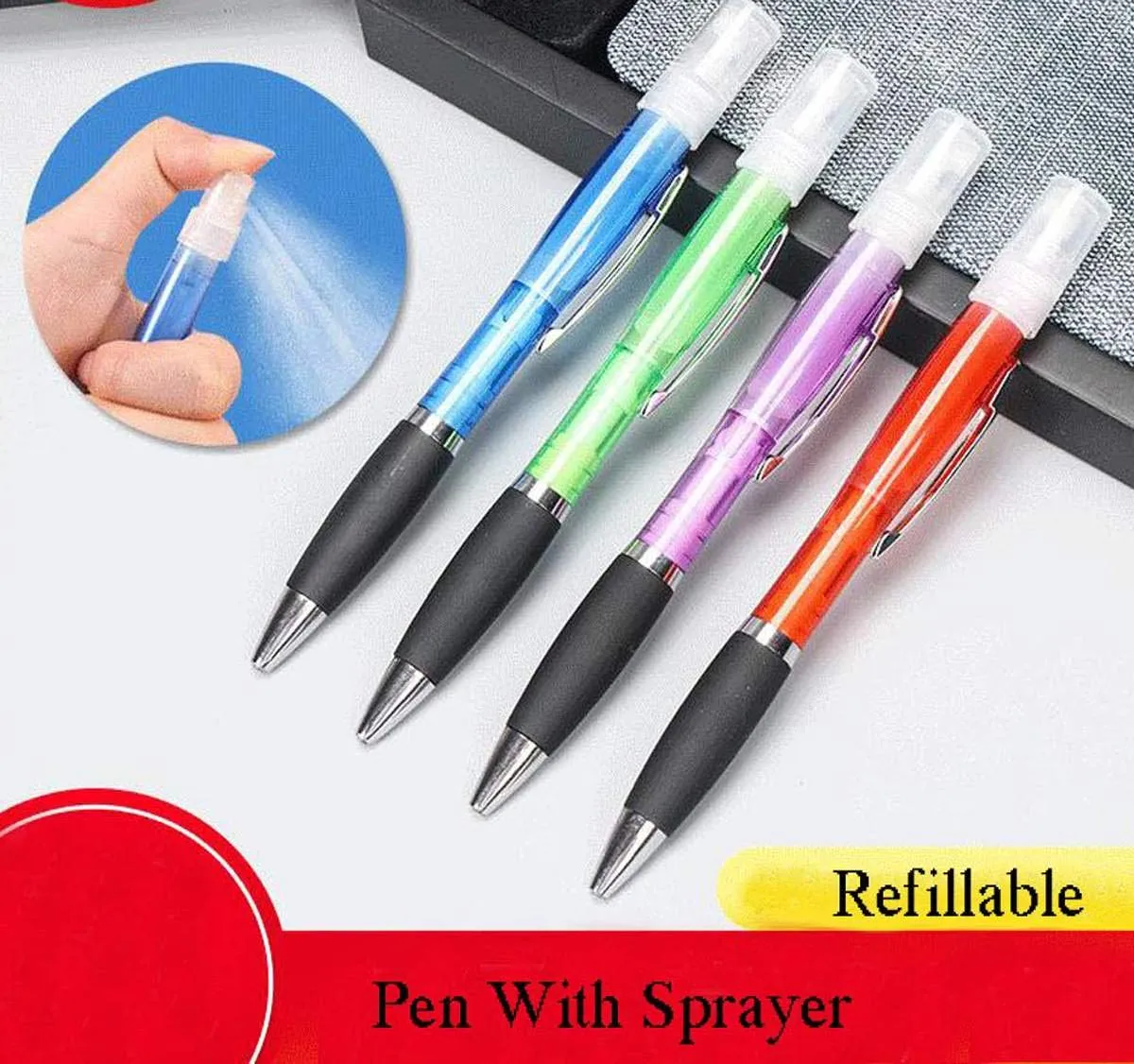 10ml Empty Spray Pen Bottle Sanitizer Spray Bottle Pocket Perfume Bottle Refillable Reusable