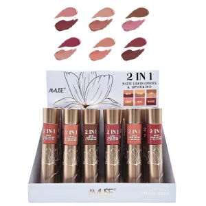 2 IN 1 Matte Liquid Lipsticks & Lipstick Duo 6298 (24 units)