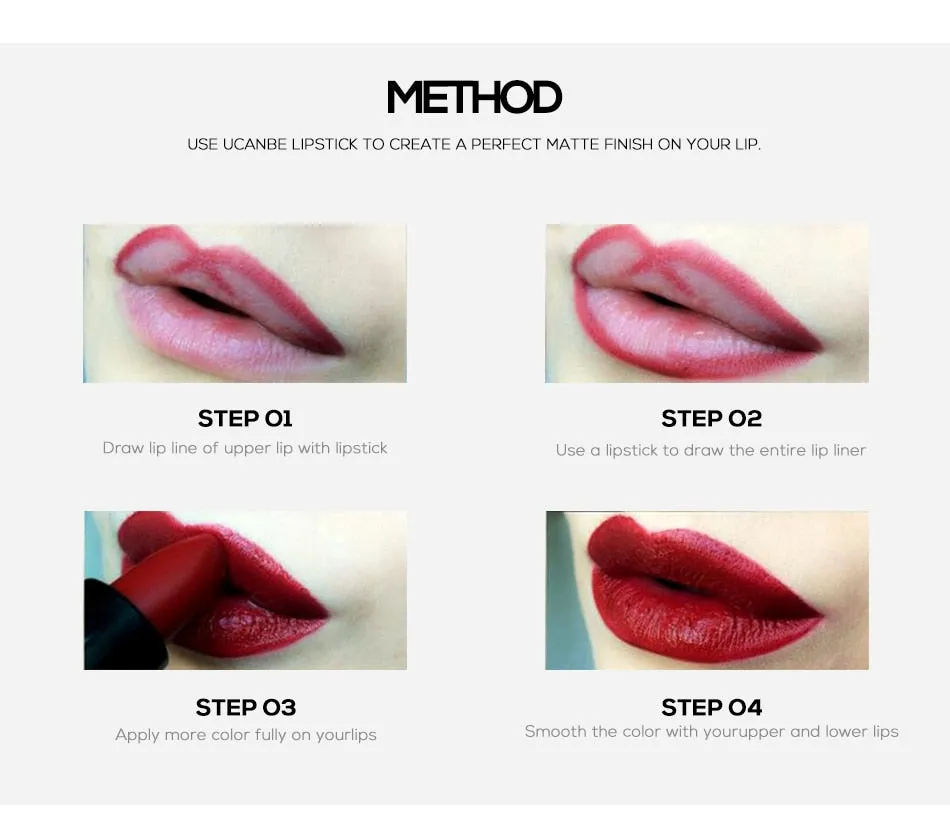 8 Colors Moisturizing Smooth Lipsticks Matte Shimmer Waterproof Long Lasting Lips Stick