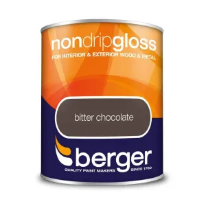 Berger Non Drip Gloss 750ml - Bitter Chocolate