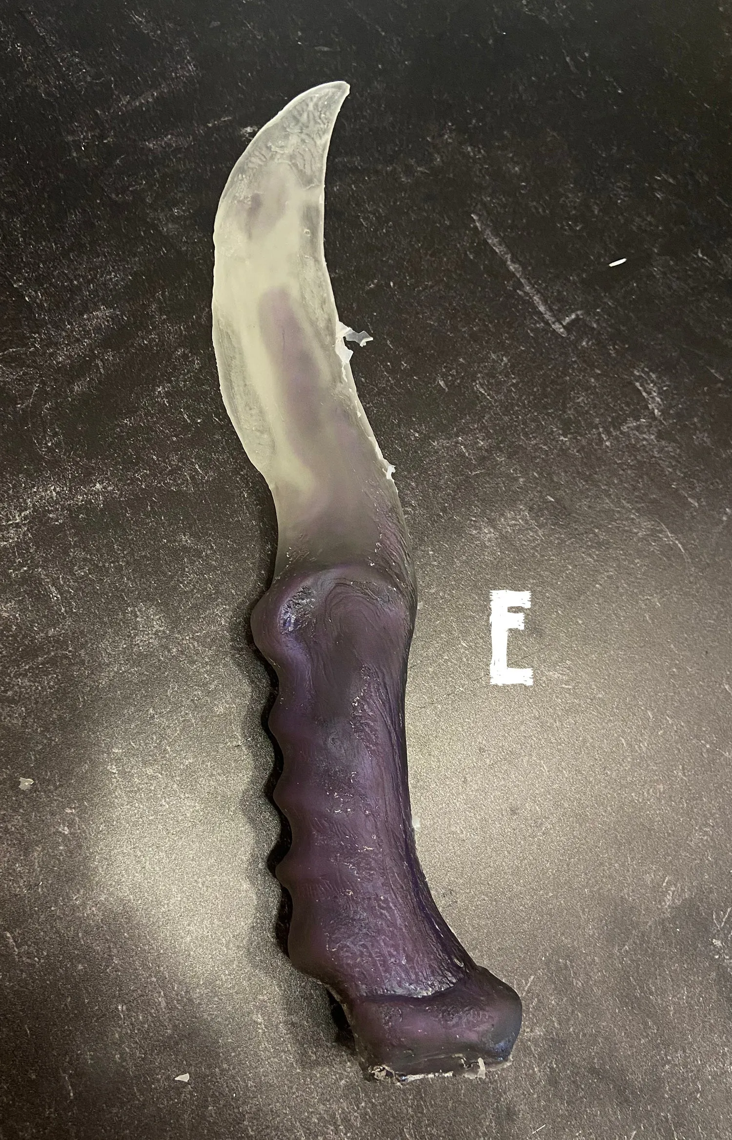 BLANK CRYSTAL KNIFE CAST- "ROUGH DRAFT"