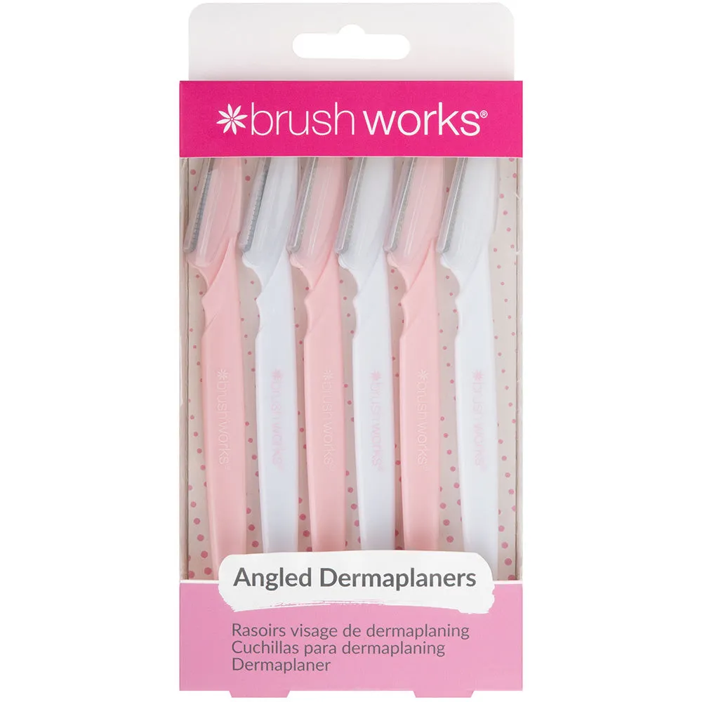 Brushworks Angled Dermaplaners Pack Of 6