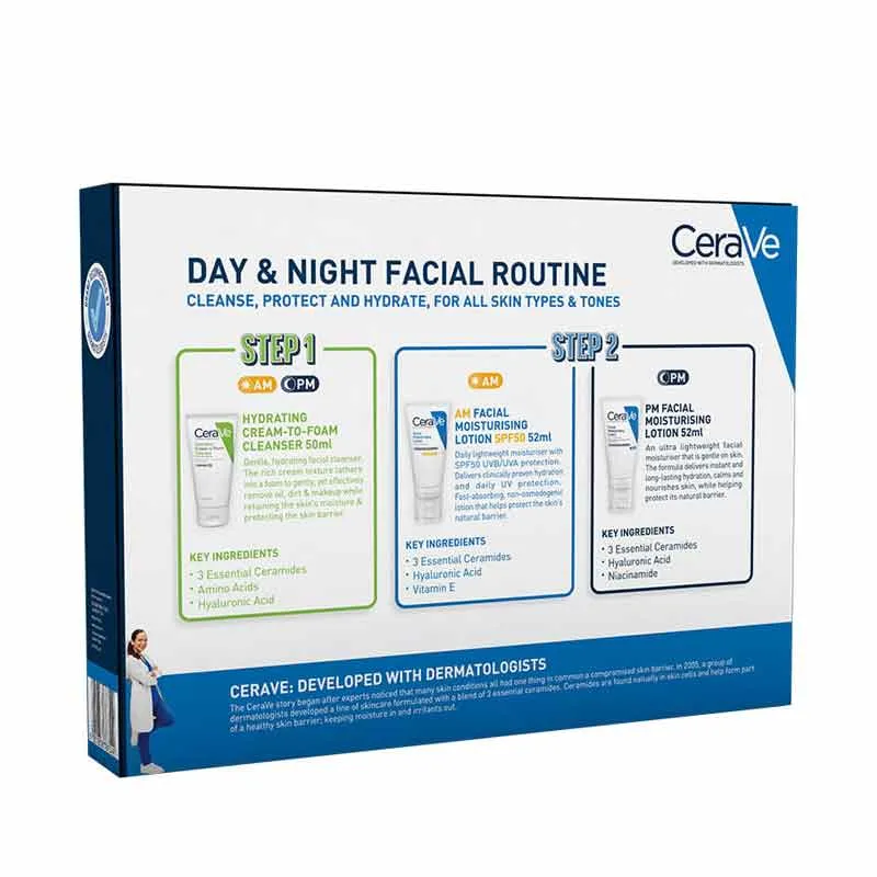 CeraVe Day & Night Facial Routine Gift Set