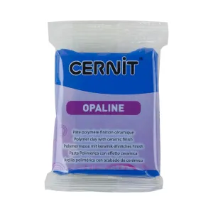 Cernit Opaline Polymer Clay - Primary Blue 2oz (56g) block