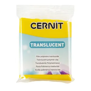 Cernit Translucent Polymer Clay - Amber 2oz (56g) block