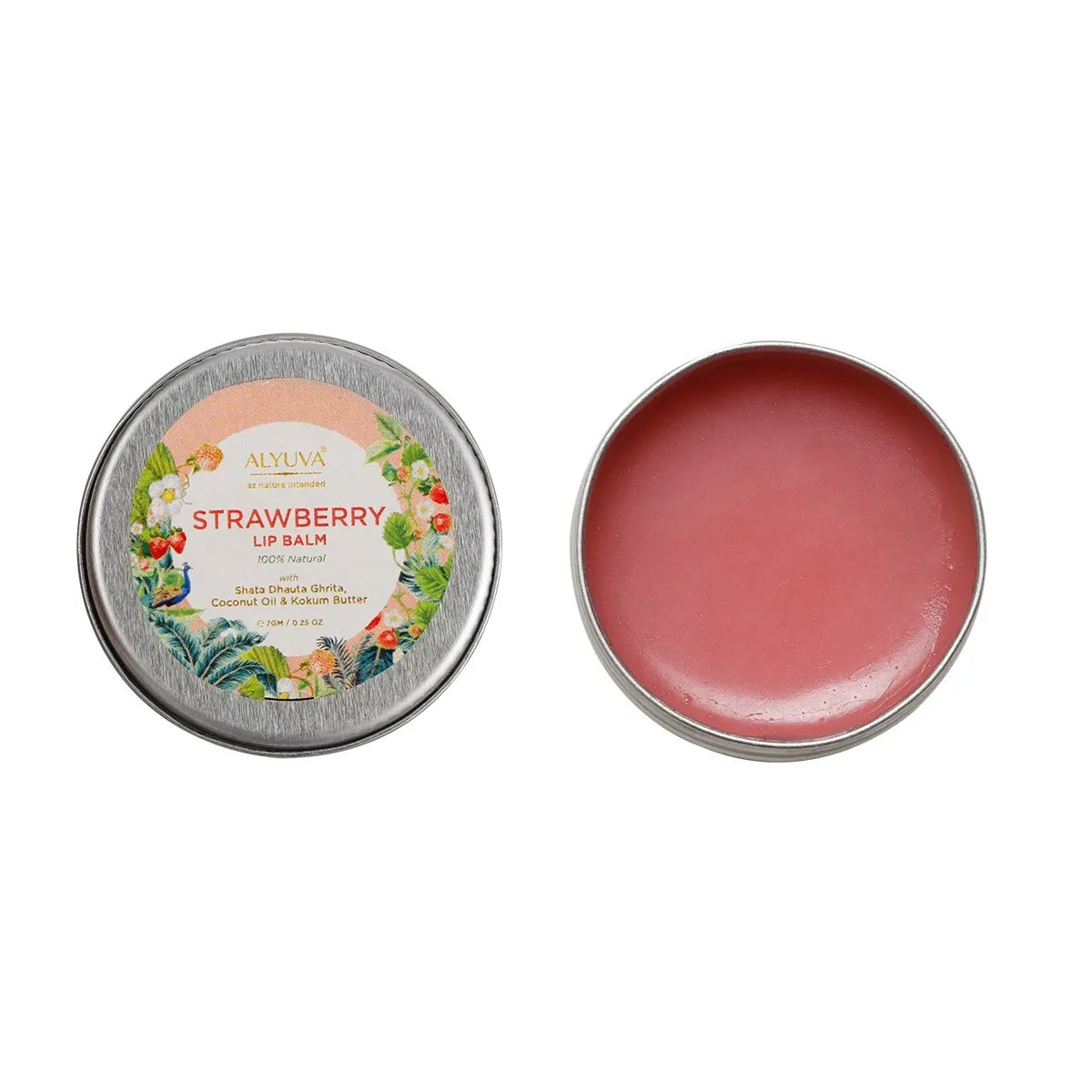 Combo of Ghee Enriched Strawberry & Orange Lip Balms