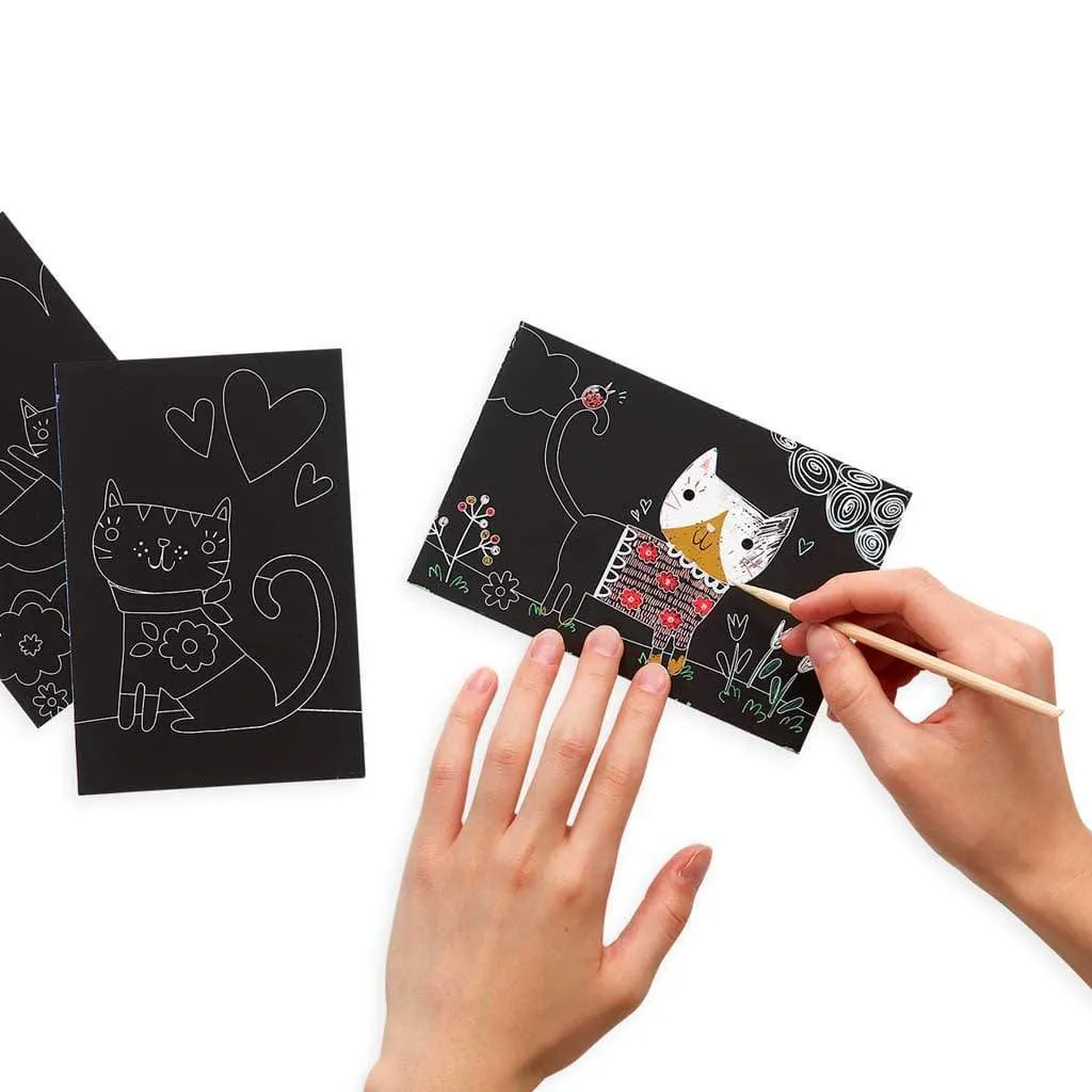 Cutie Cats Mini Scratch & Scribble Kit