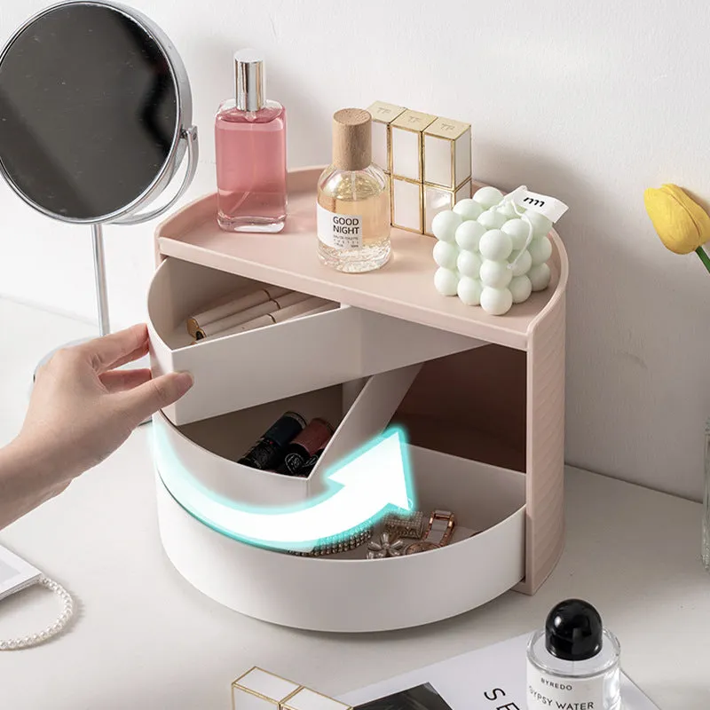 Desktop Rotating Multi-Layer Cosmetic Storage Box