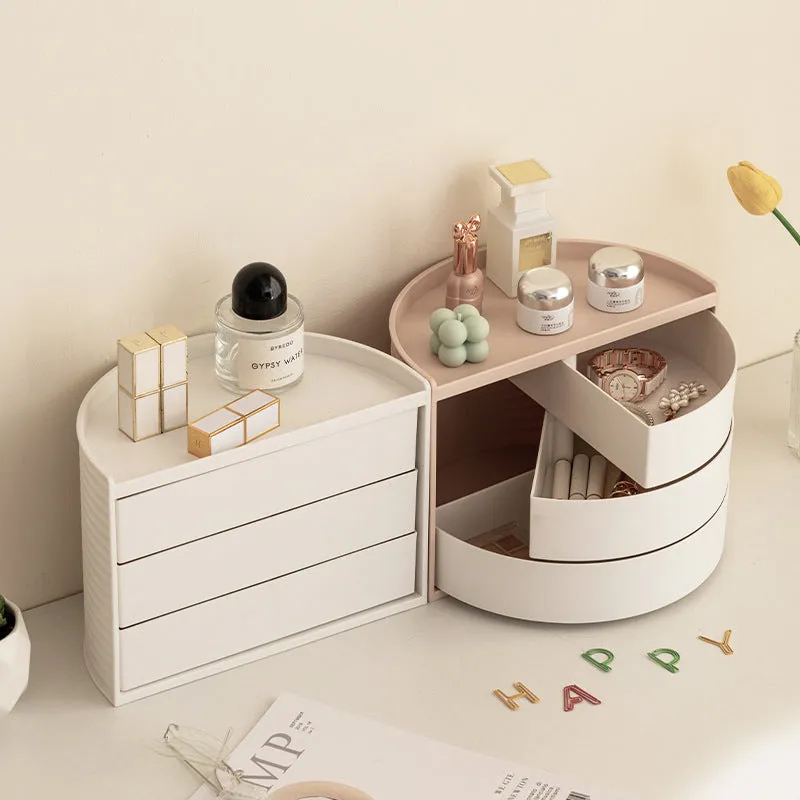 Desktop Rotating Multi-Layer Cosmetic Storage Box