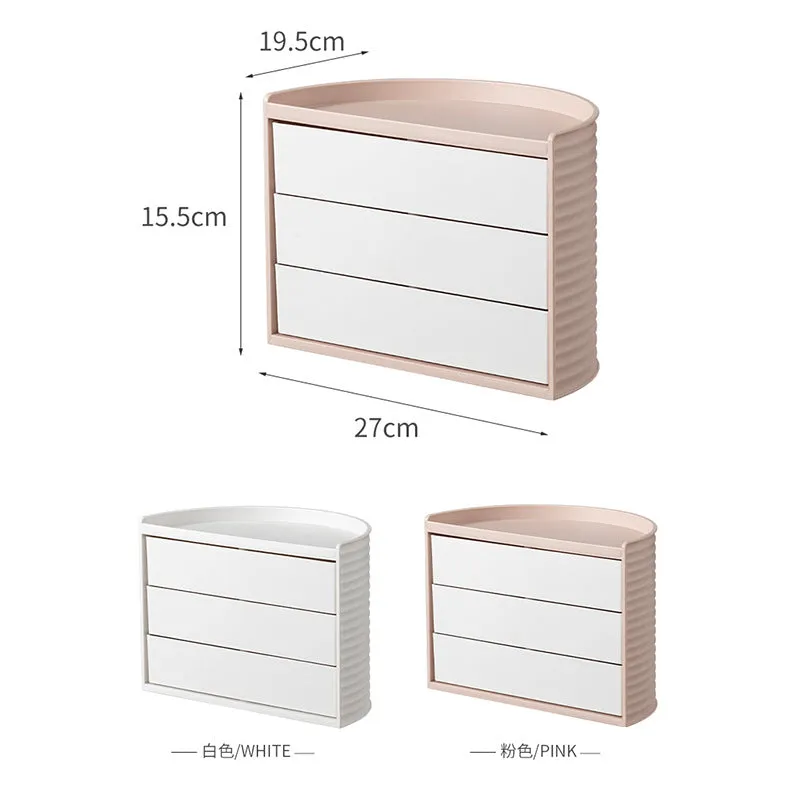 Desktop Rotating Multi-Layer Cosmetic Storage Box