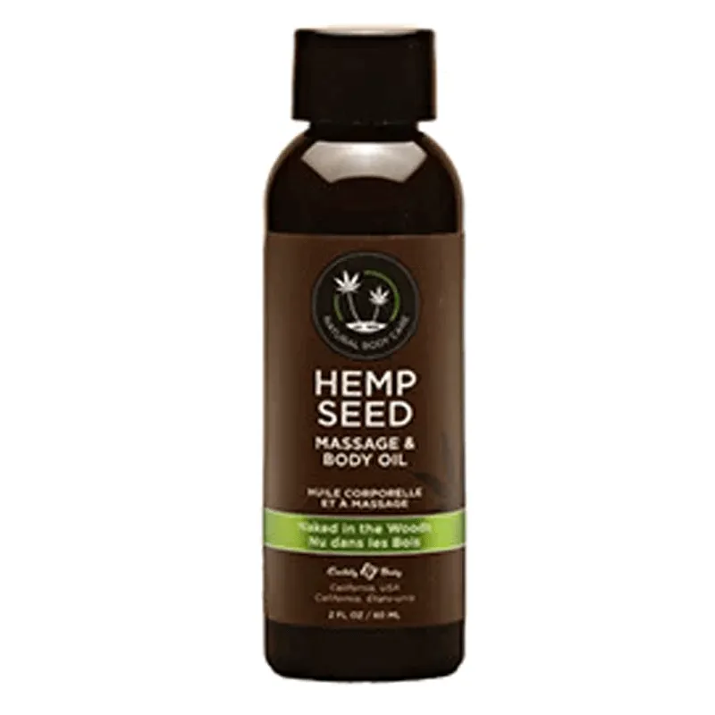 Earthly Body Hemp Seed Massage Oil Naked In The Woods