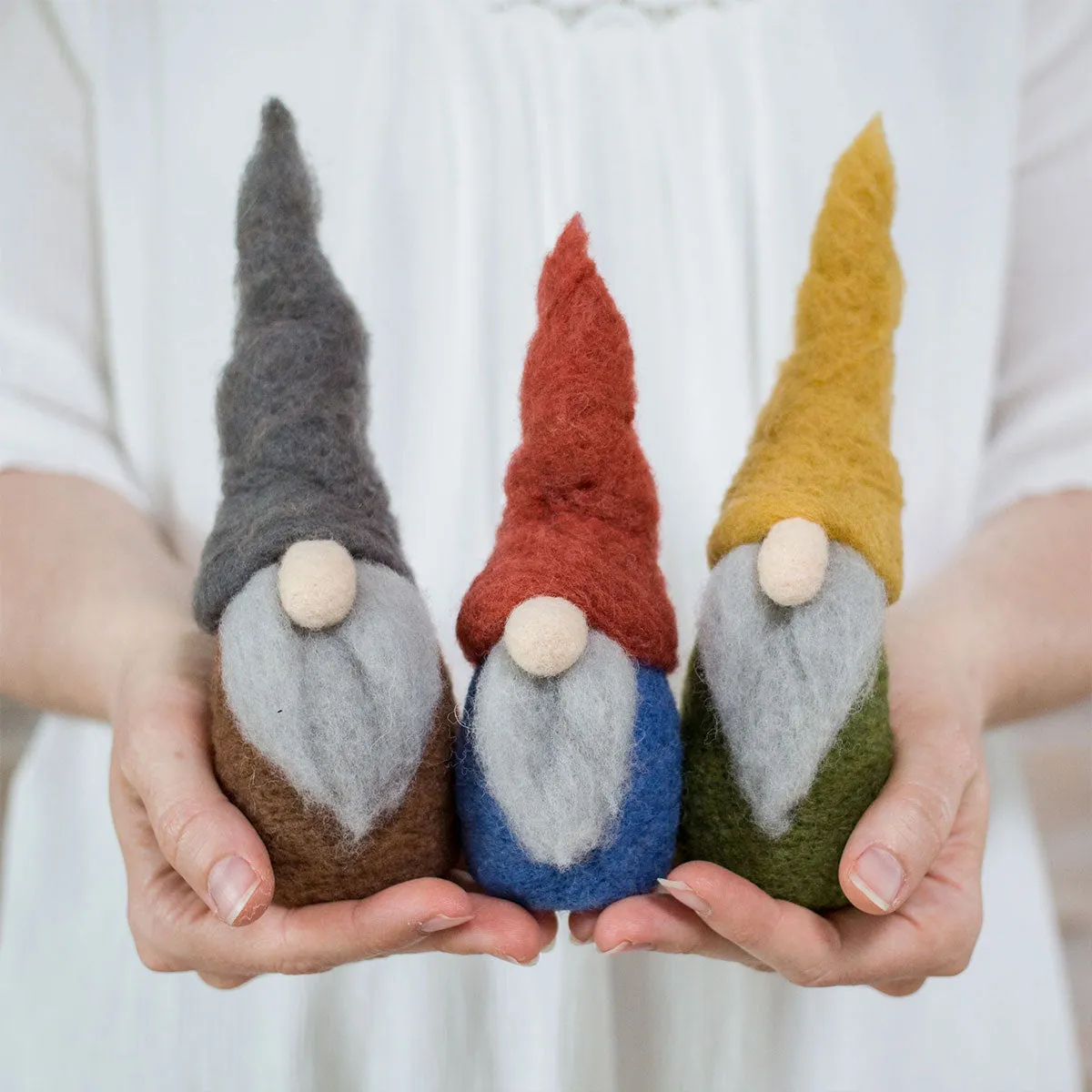 Felted Sky Sculpting With Wool Needle Felting Kits - Gnomes