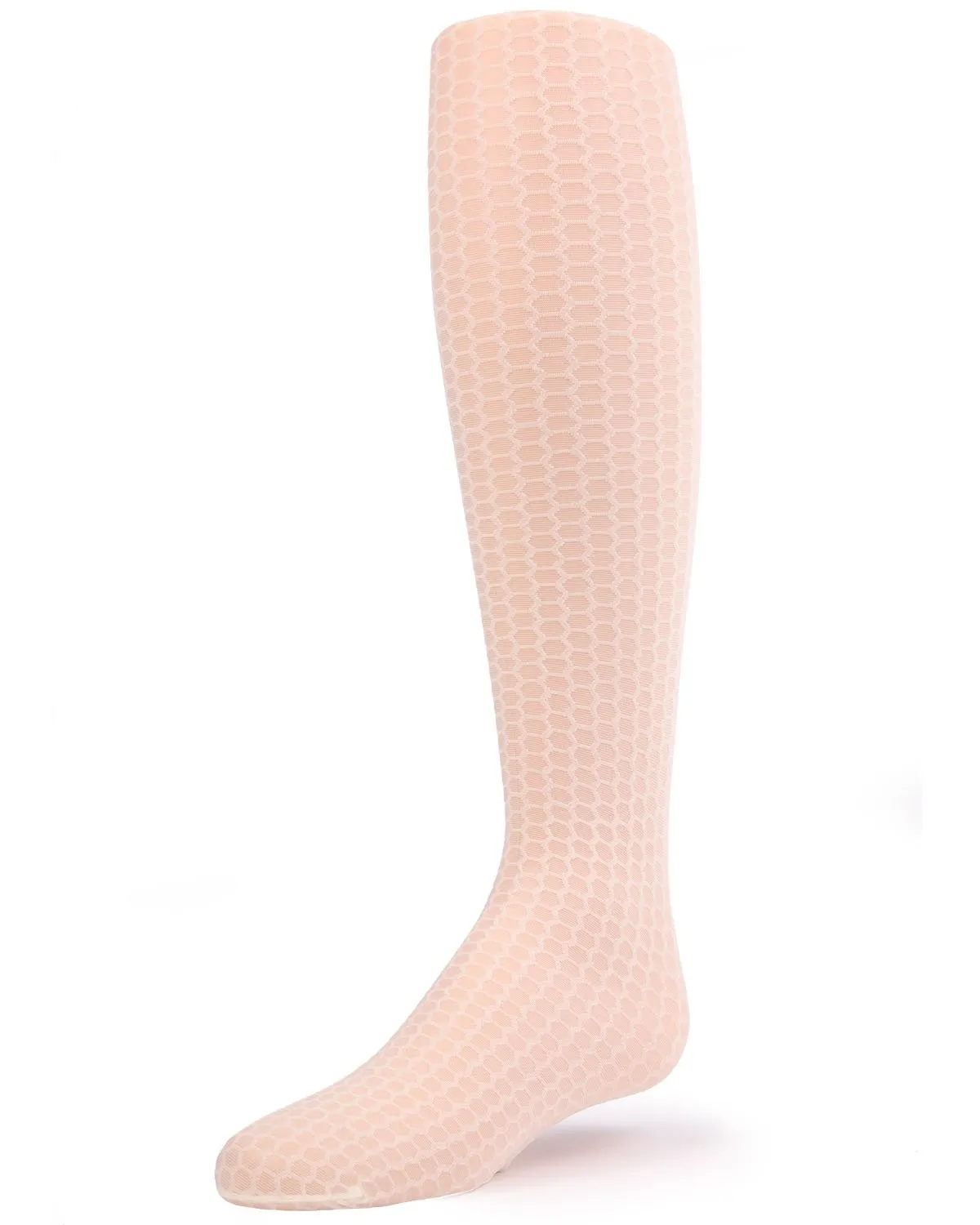 Girls' Honeycomb Knit Sheer Nylon Tights