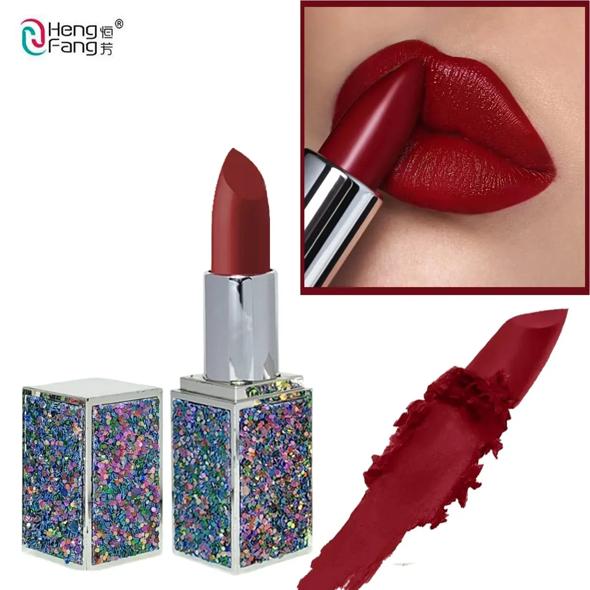 Heng Fang Diamond 6 Pc Long Lasting Matte Lipsticks Set