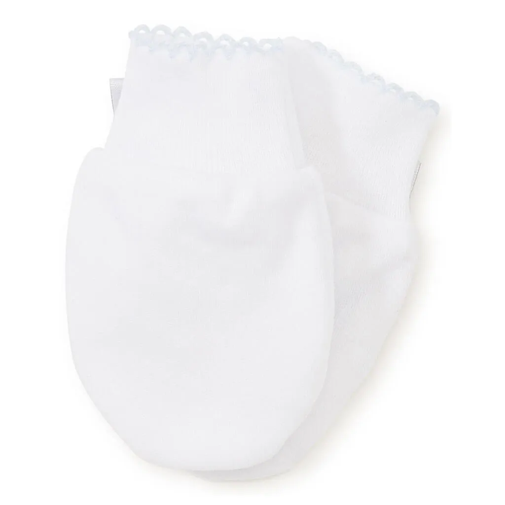 Kissy Kissy Basic Mittens White Blue