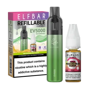 Kiwi Passion Fruit Guava Elfbar EV5000 Pod Kit