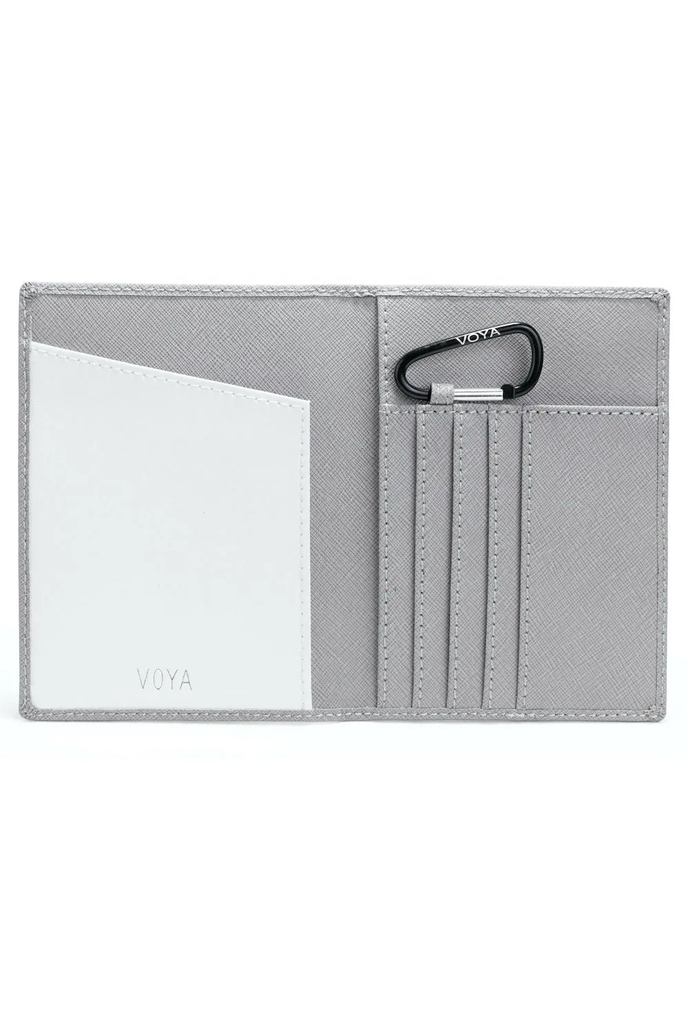 Leather Passport Holder White