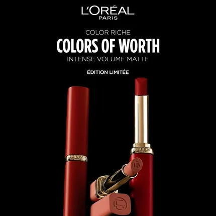 Lipstick with a powdery matte finish and lasting up to 16 hours rich color, intense volume Matte 600 Le Nude Audacious 1, 8G, L'Oreal