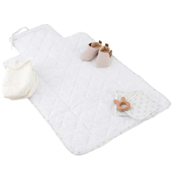 Little Crevette Travel Changing Matress Pompom