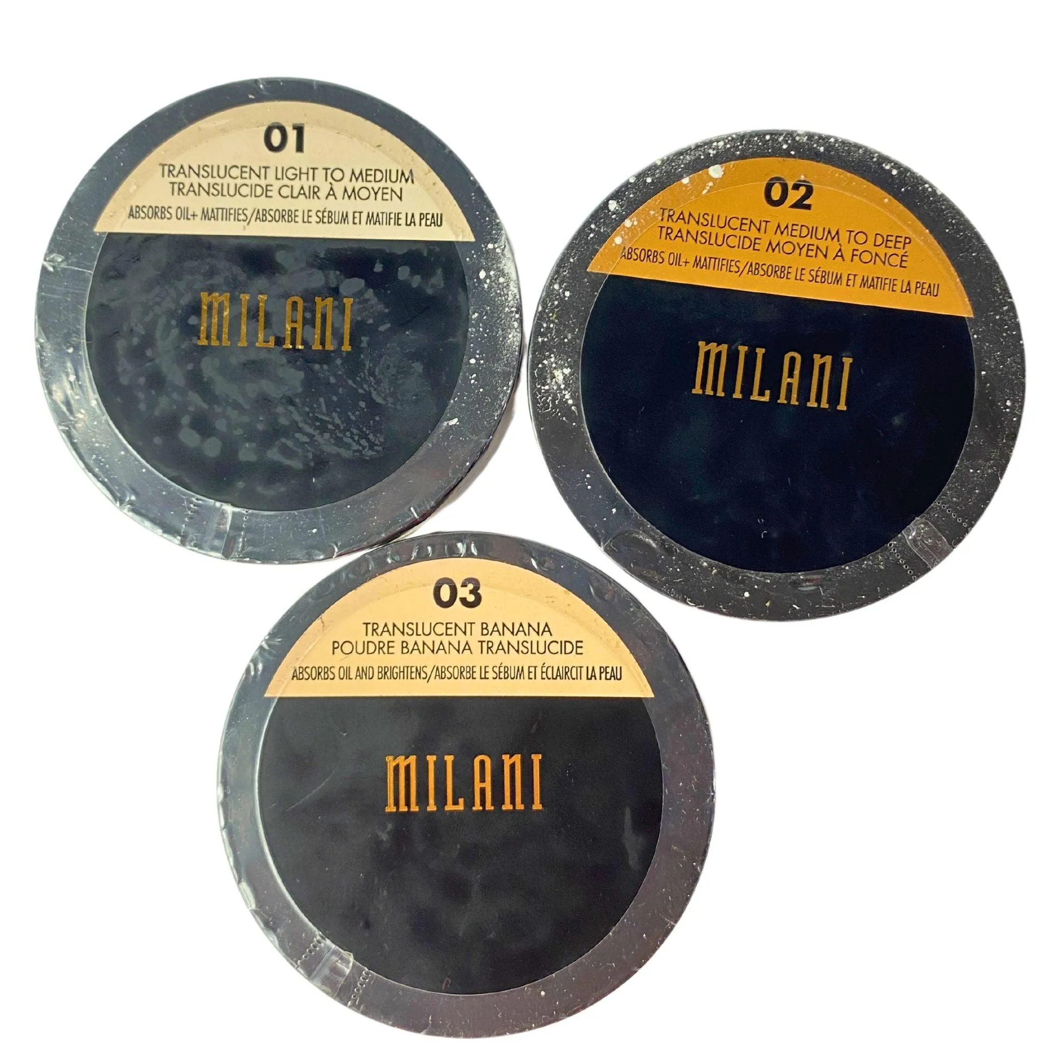 Milani Translucent Powder Mix Absorbs Oil & Brightens 0.12 (50 Pcs Lot)