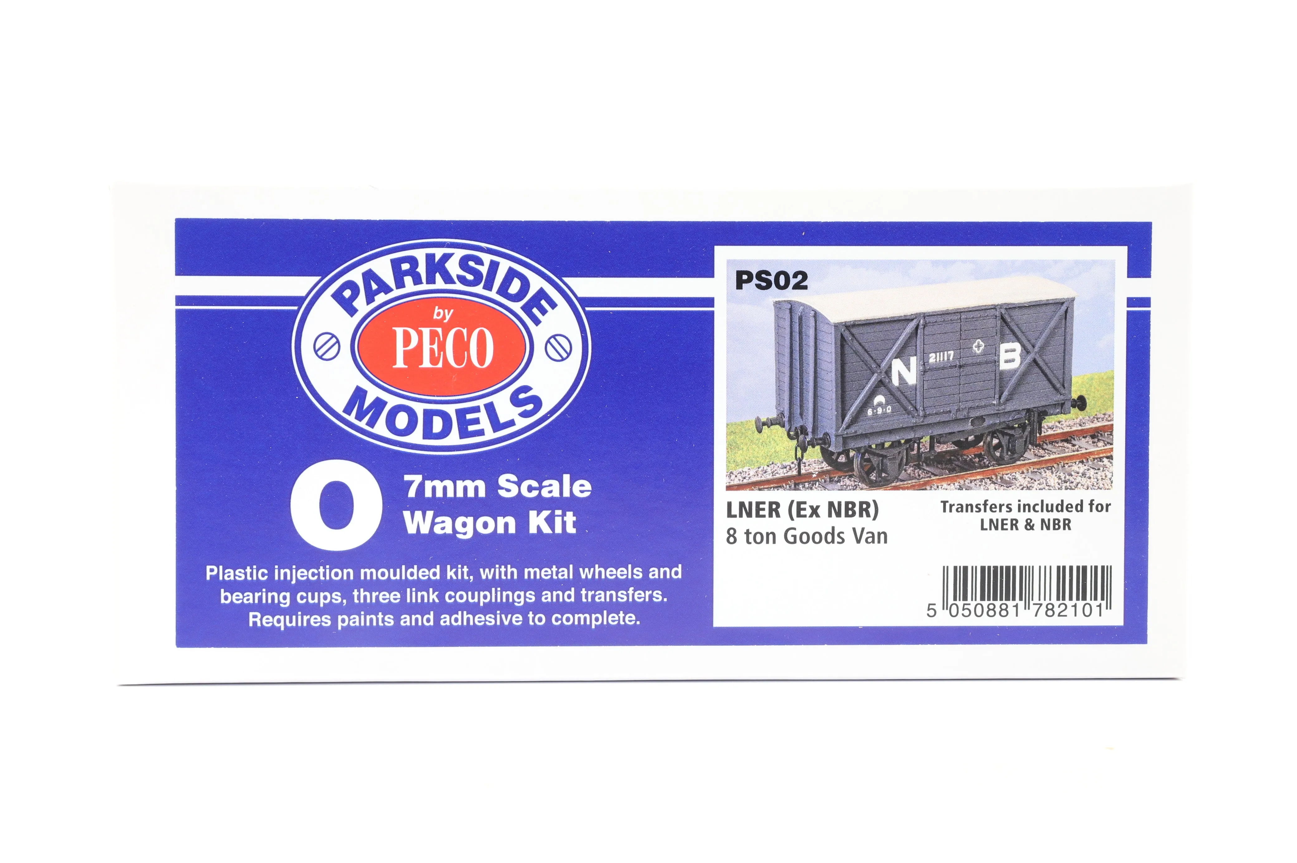 Parkside Dundas O Gauge PS02 LNER (Ex NBR) 8 Ton Goods Van Kit w/Wheels