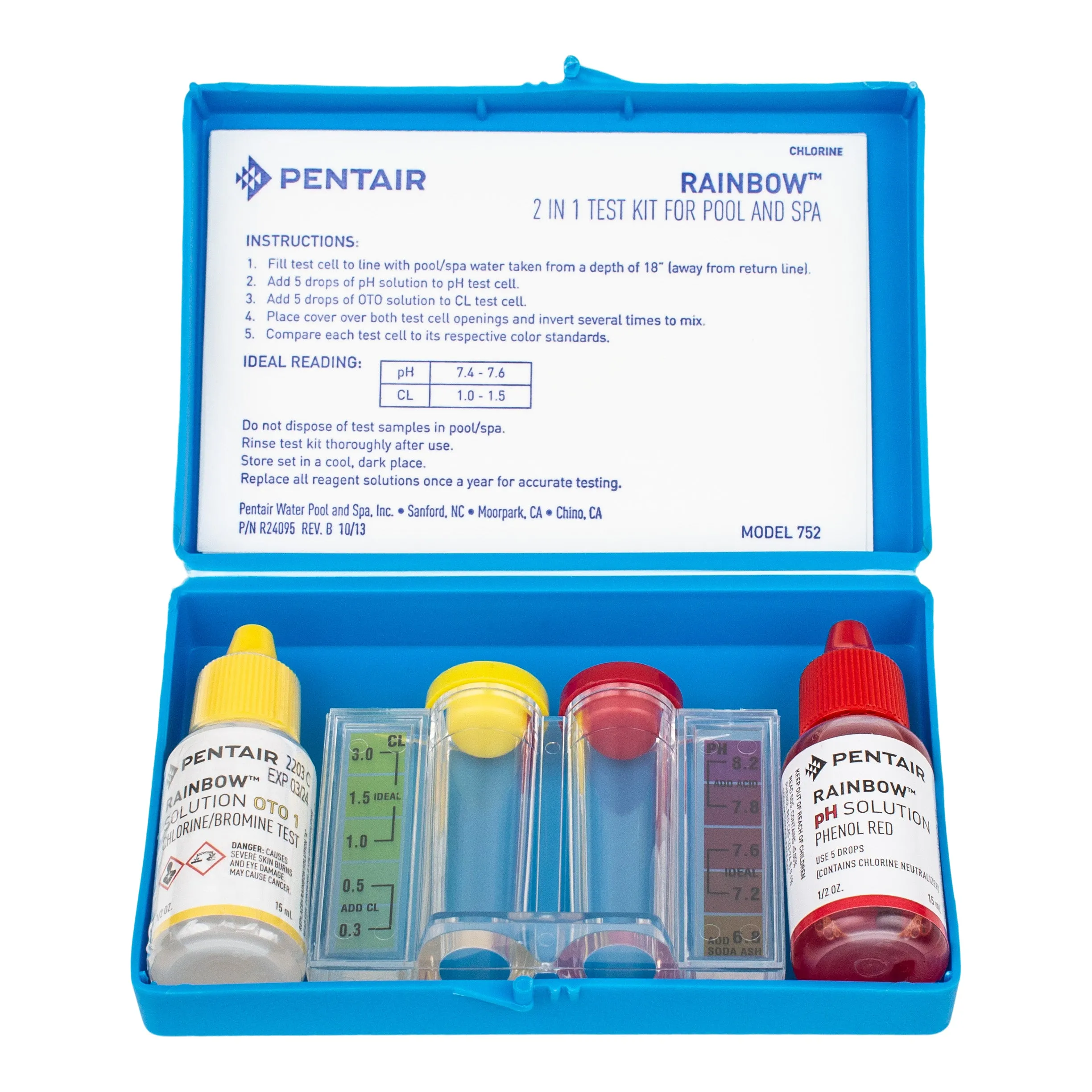 Pentair Chlorine and PH Test Kit