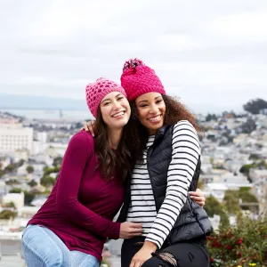 Red Heart Knit Capriciously Chic Hat