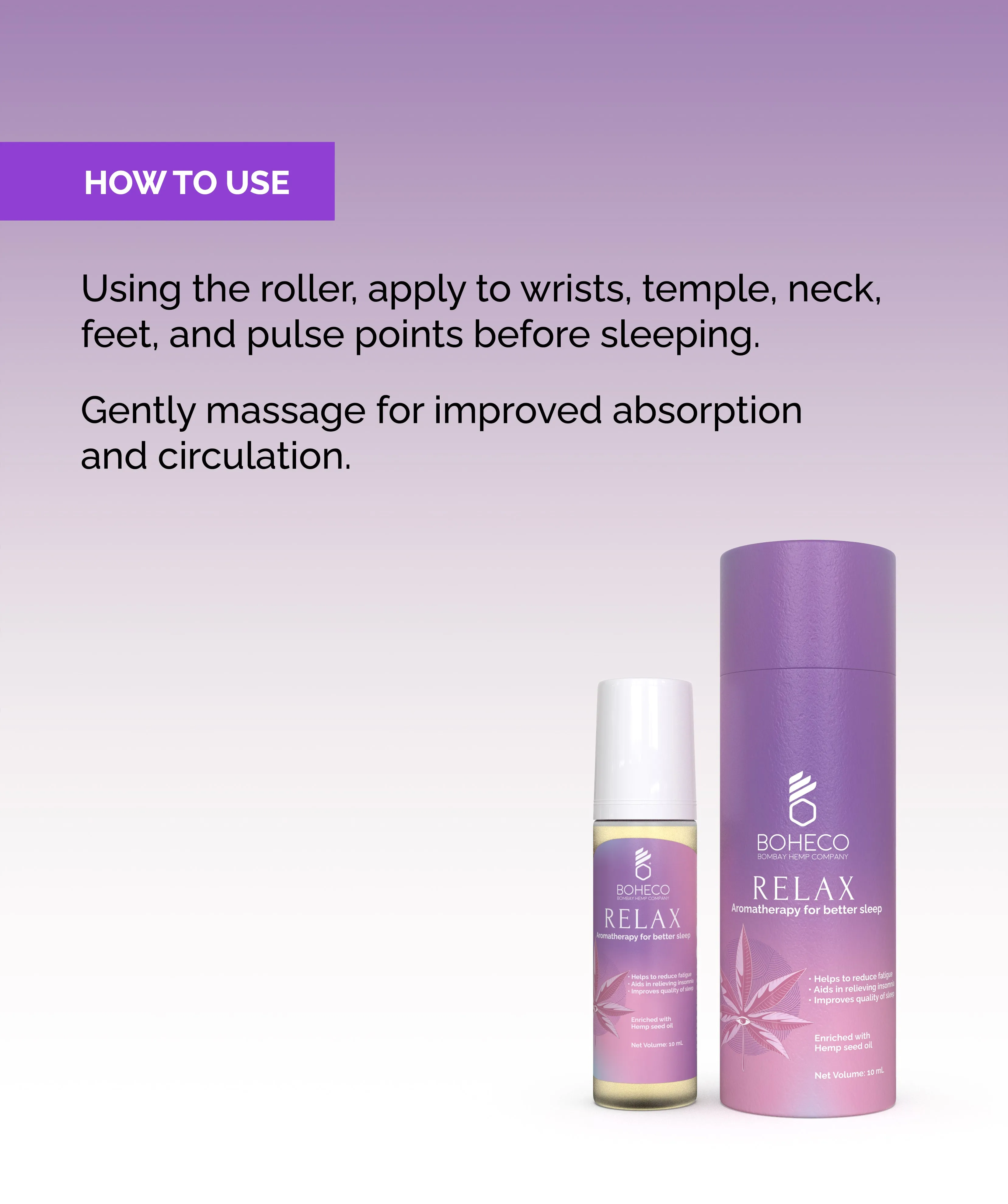 RELAX - Aromatherapy Roll-On For Sleep 10ML