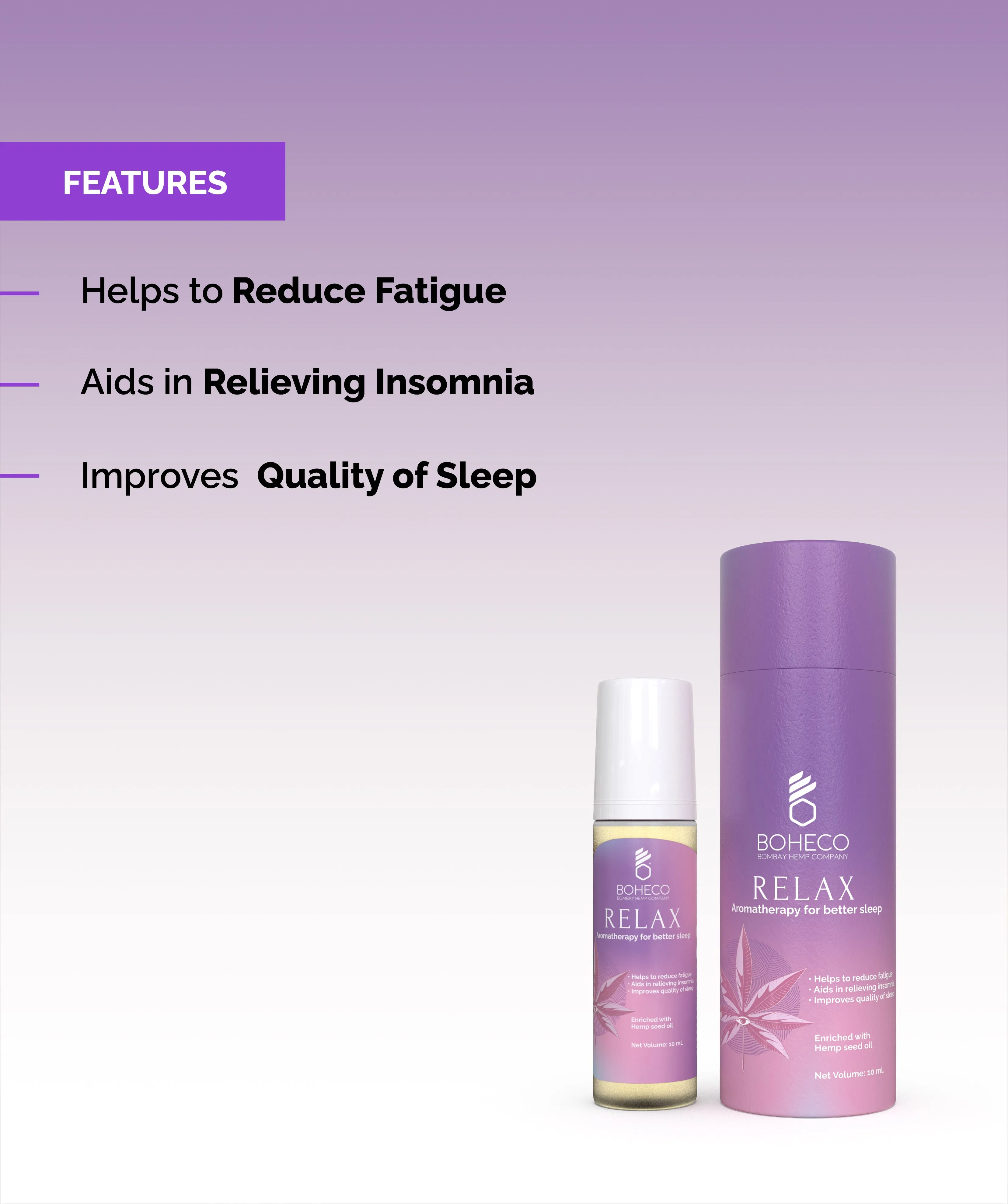 RELAX - Aromatherapy Roll-On For Sleep 10ML