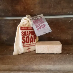 Rose Castile Olive Oil Soapnut Soap 90g