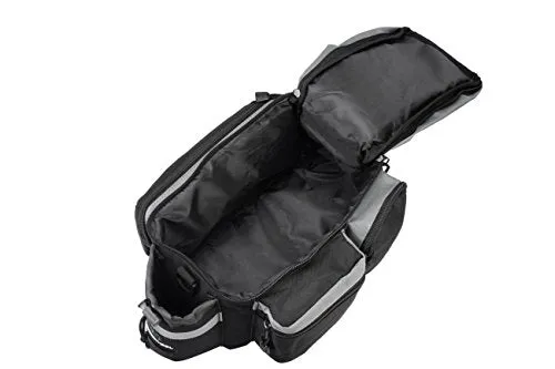 Runytek Bicycle Roswheel Rear Seat Trunk Bag Handbag Bag Pannier Black