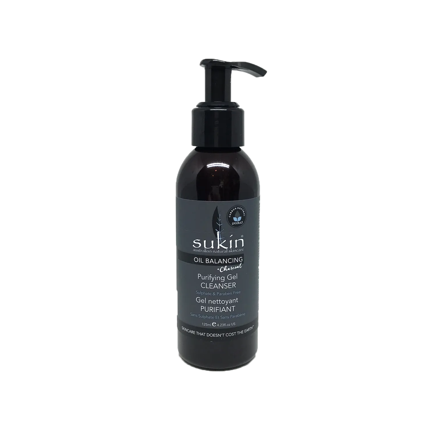 Sukin Oil Balancing   Charcoal Purifying Gel Cleanser 125ml (Discontinued)