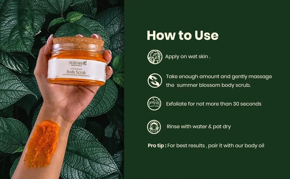 Summer Blossom- 100% Vegan Body Scrub- 200g