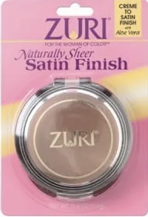 Zuri Naturally Sheer Satin Finish Pressed Powder - Espresso